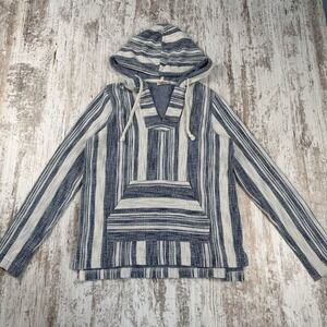 Faherty Womens Islet Poncho Hoodie‎ Sweatshirt Size XSmall Pocket Pullover